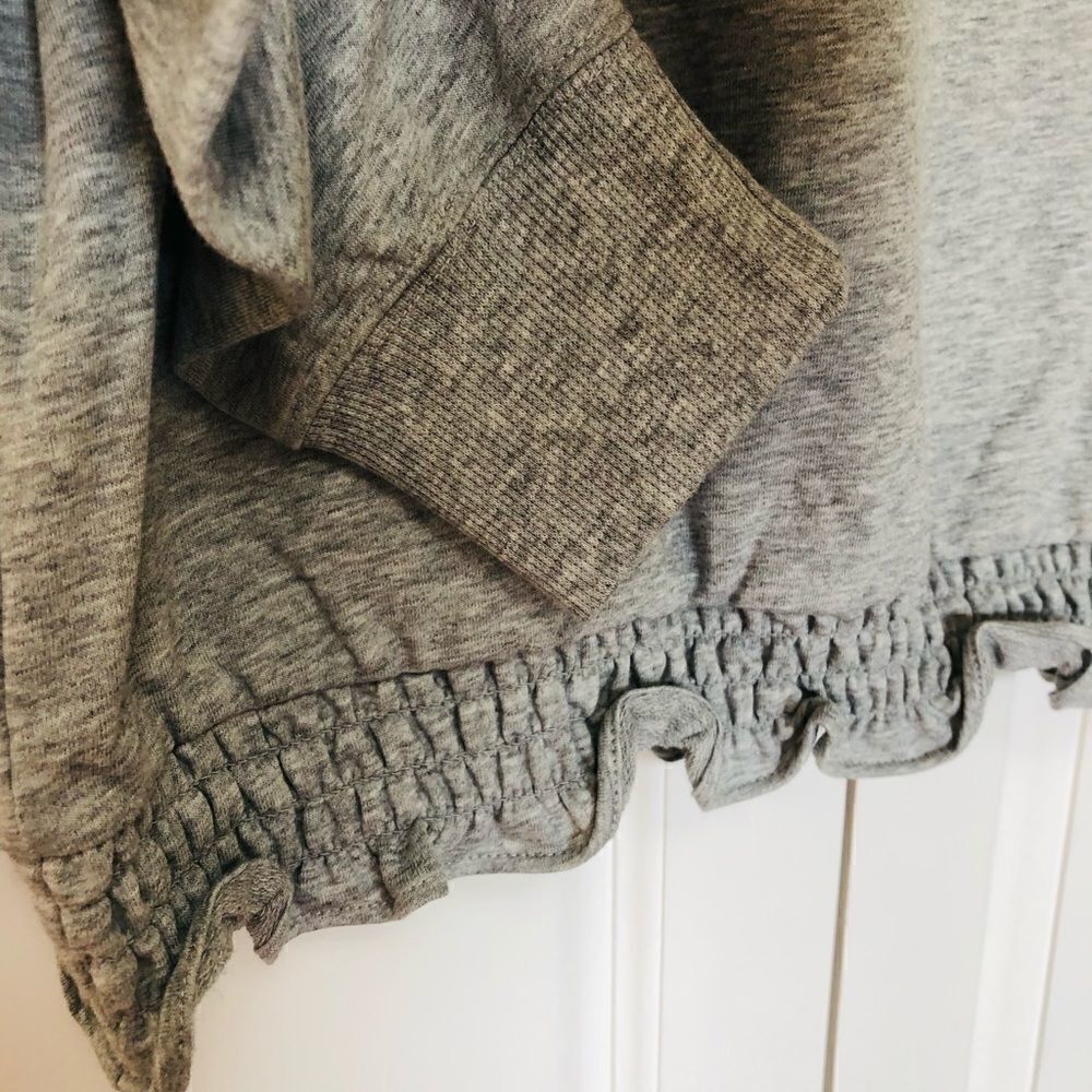 NWT: Michael Kors Ruffle Bottom Sweatshirt - Picture 7 of 9